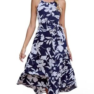 Midi Sundress Spaghetti Strap Halter Dresses High Low